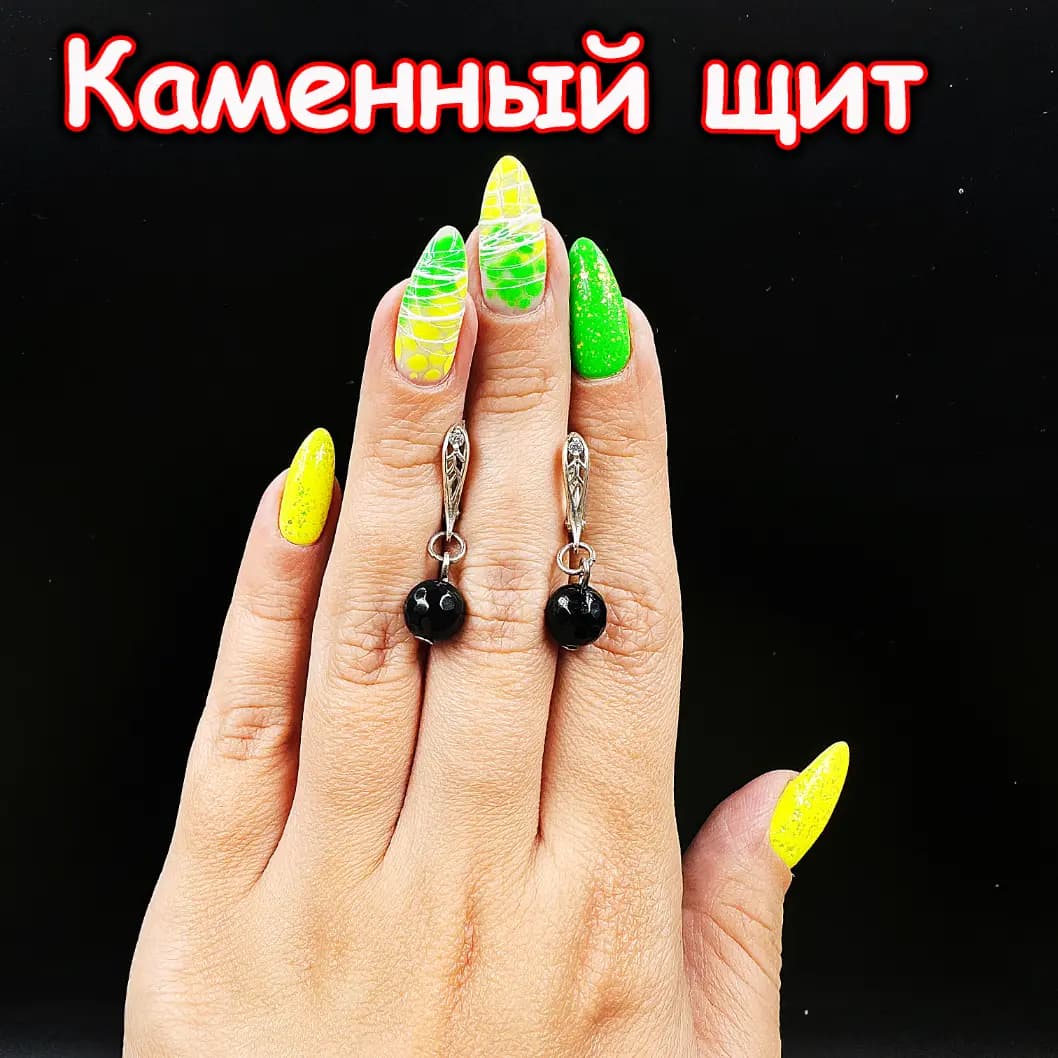 Серьги-талисман «Каменный щит»