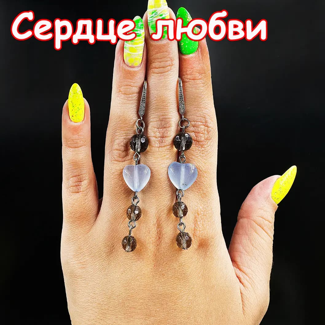 Серьги-талисман «Сердце любви»